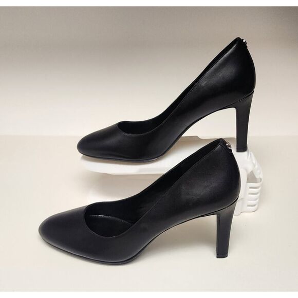Michael Kors Black Leather Chantal Flex Leather Heel Pump Size 9M - Picture 2 of 13